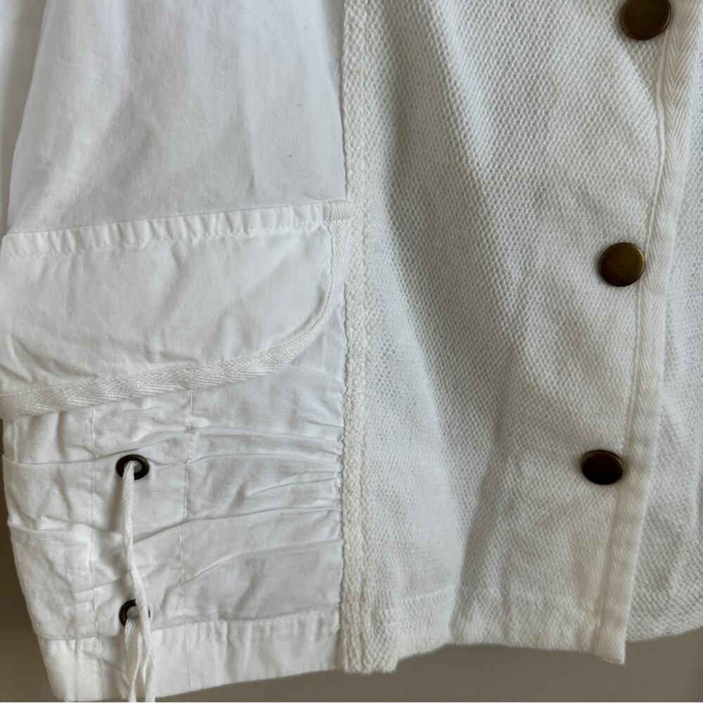 XCVI White Utility Jacket Women’s Large NWT - Picture 3 of 9